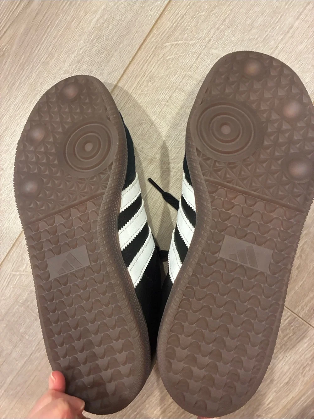 adidas Black and White Samba Retro Sneakers